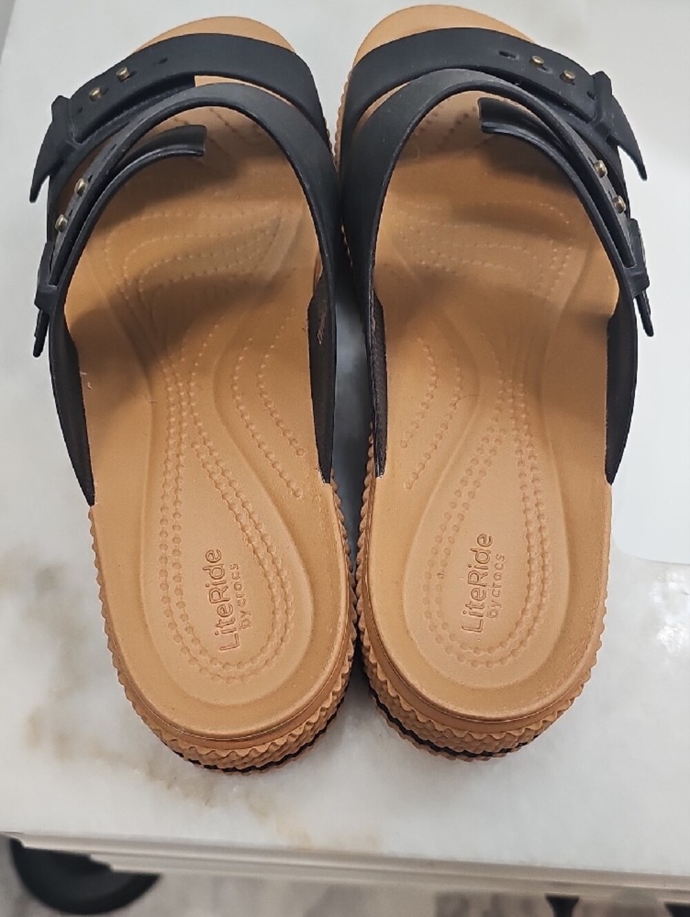 Crocs Brooklyn Buckle Low Wedges - Picture 4 of 4
